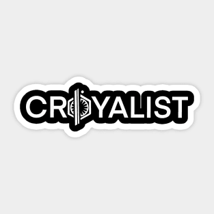 Croyalist (white) Sticker